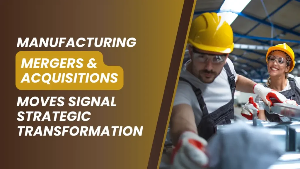 Major Manufacturing M&A Moves Signal Strategic Transformation